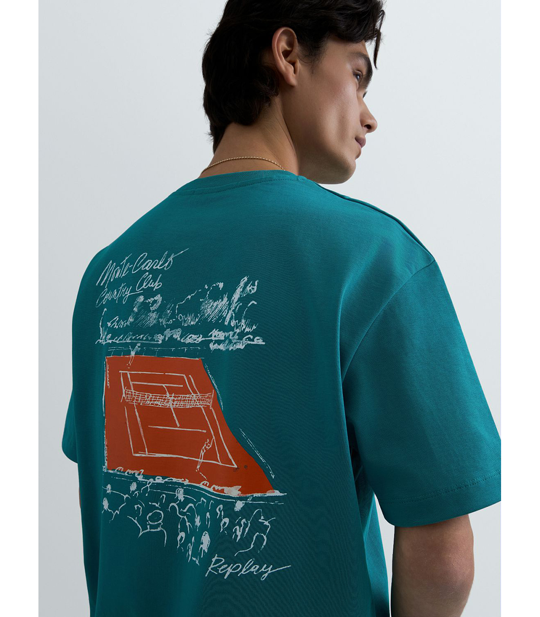 REPLAY &times; Monte Carlo Country Club オーバーサイズ Tシャツ 詳細画像 エメラルド 6